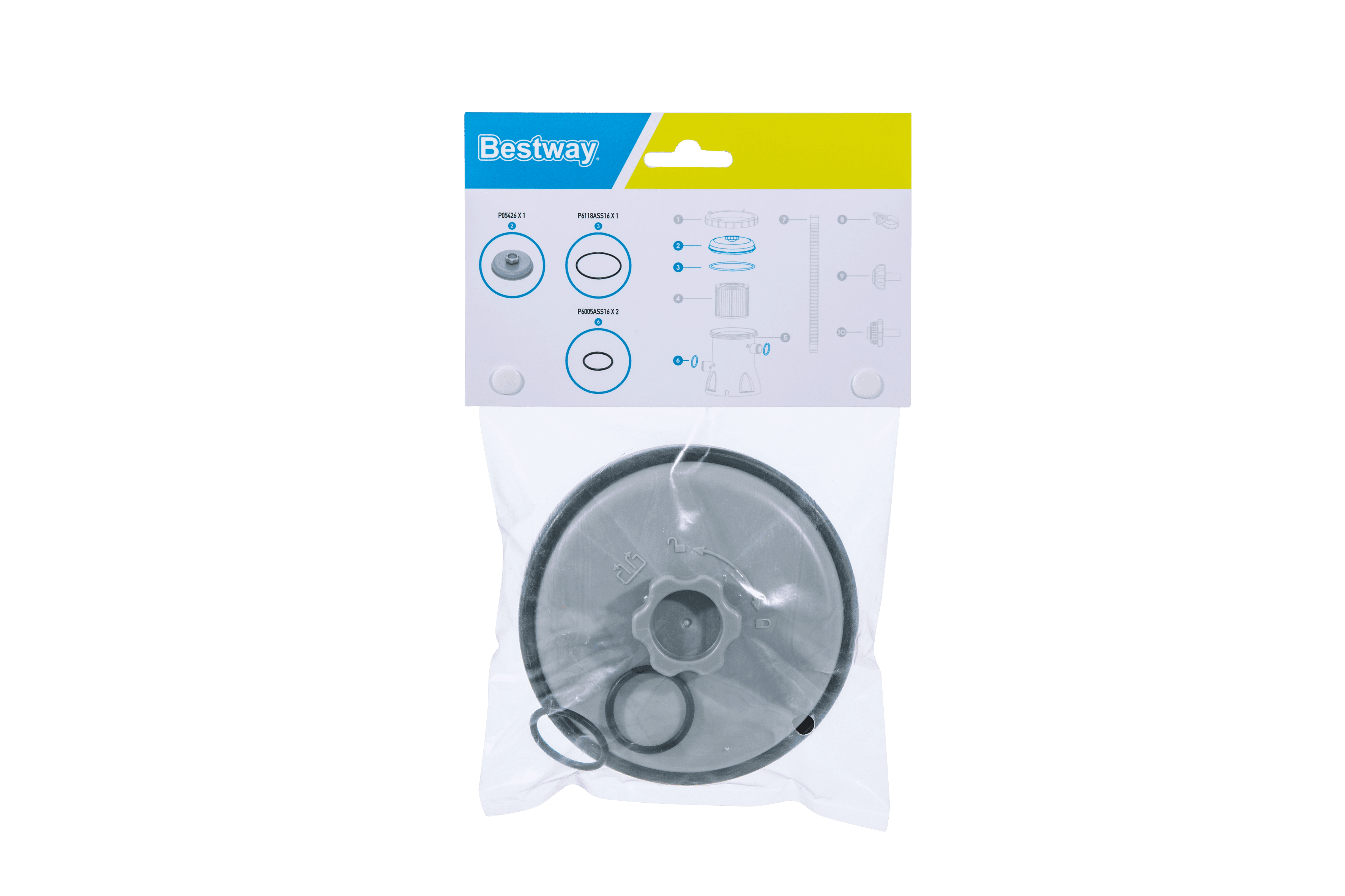 Ricambi pompe filtro Kit di guarnizioni e coperture per pompe filtro da 1249 l/h Bestway 1