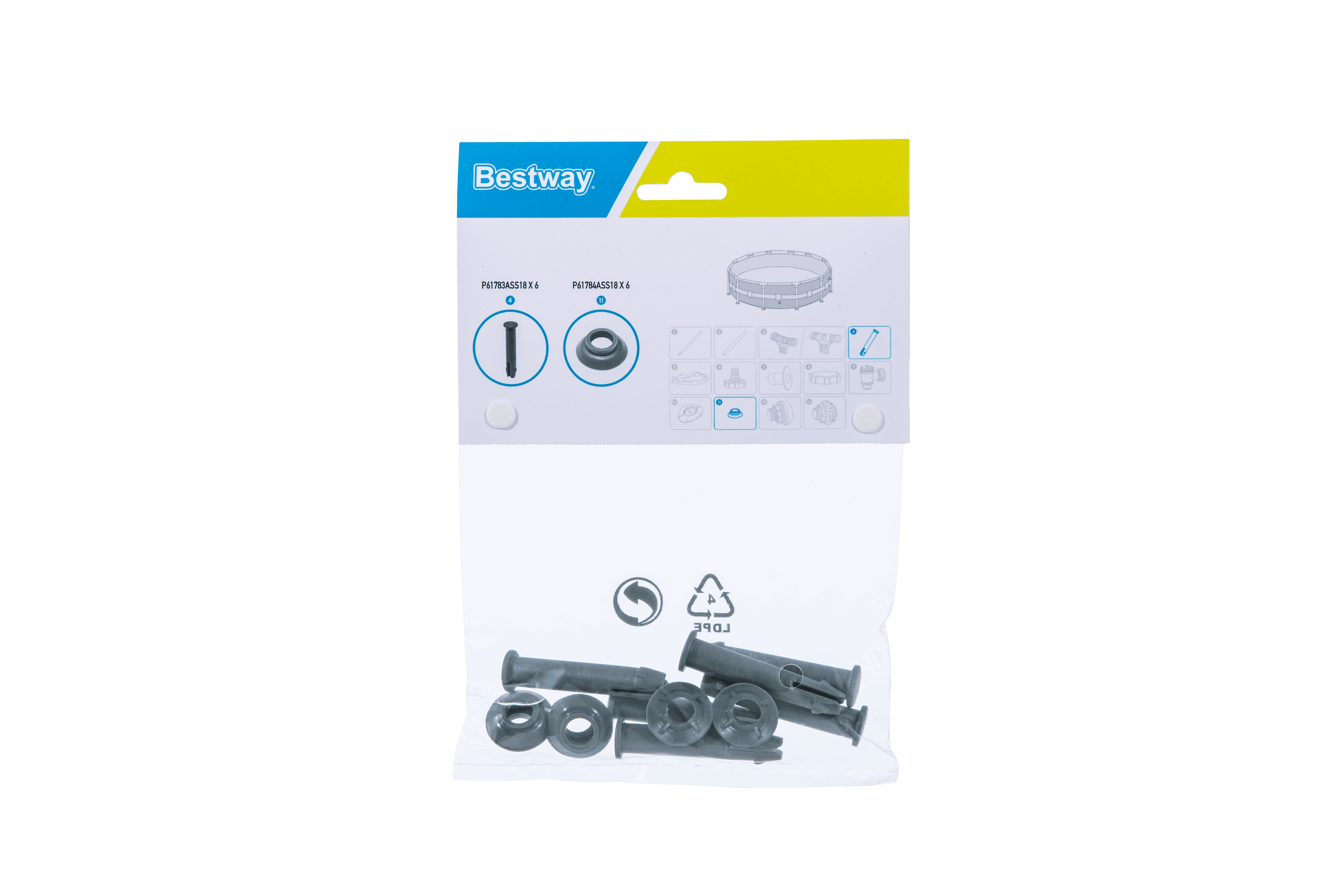 Ricambi Piscine e Spa Kit perni e guarnizioni per piscine Steel Pro Max Bestway 1