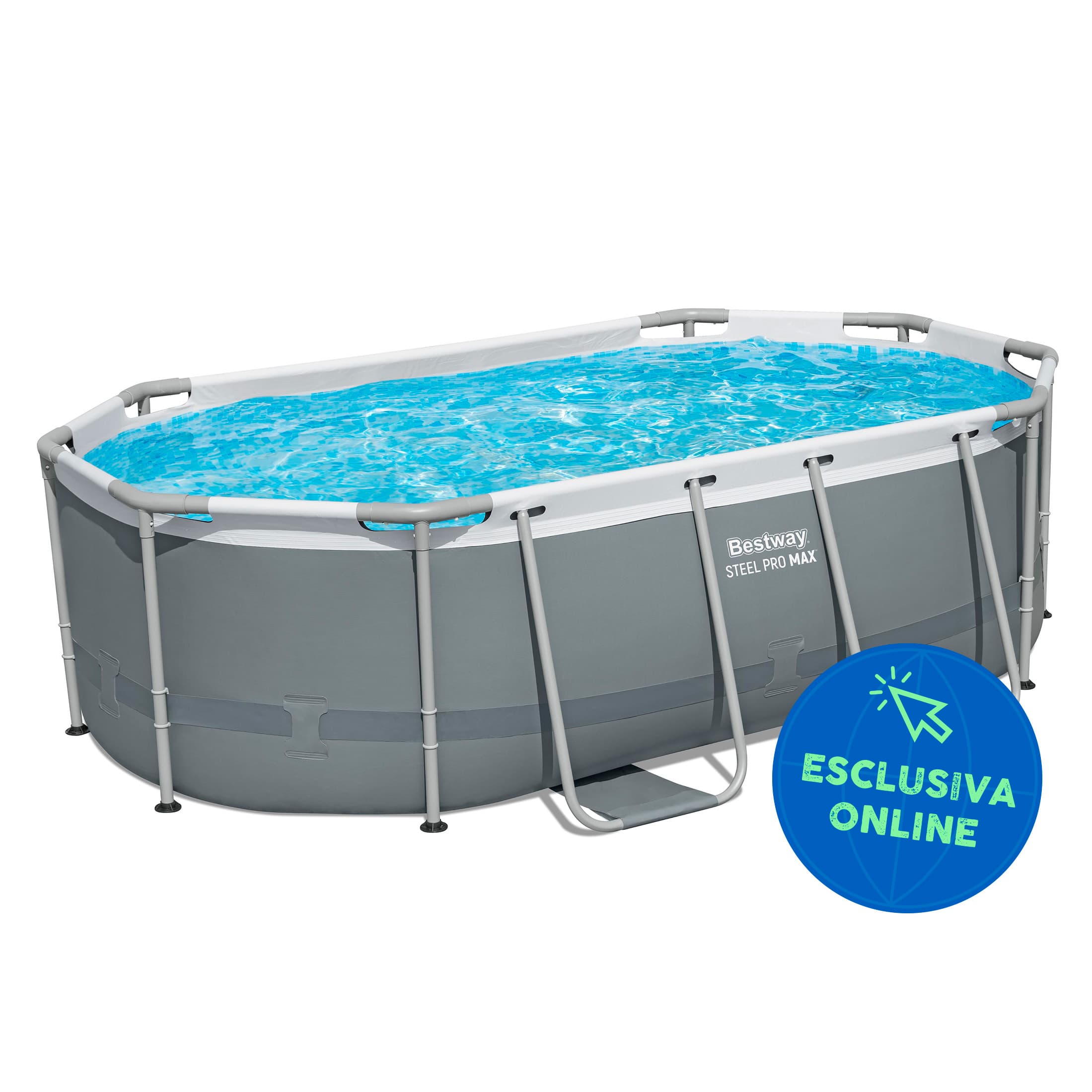Piscine fuori terra Piscina grigio scuro da 305x200x84 cm Bestway 1