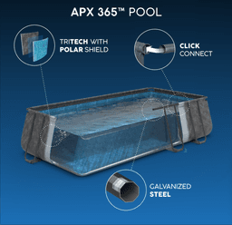 Piscine fuori terra Set piscina APX 365 da 956x488x132 cm Bestway 4