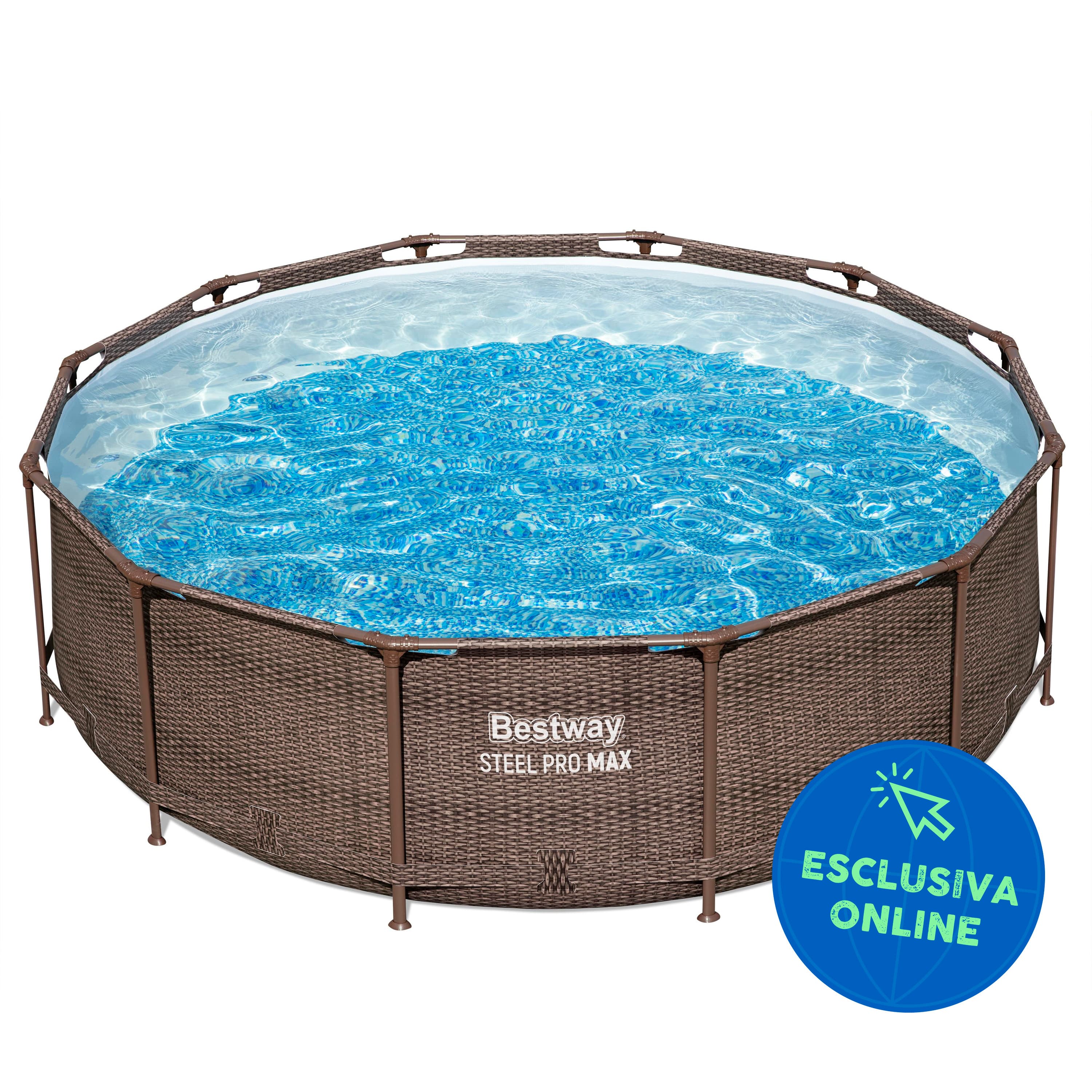 Piscine fuori terra Piscina solo struttura effetto rattan - 366x100 cm Bestway 1