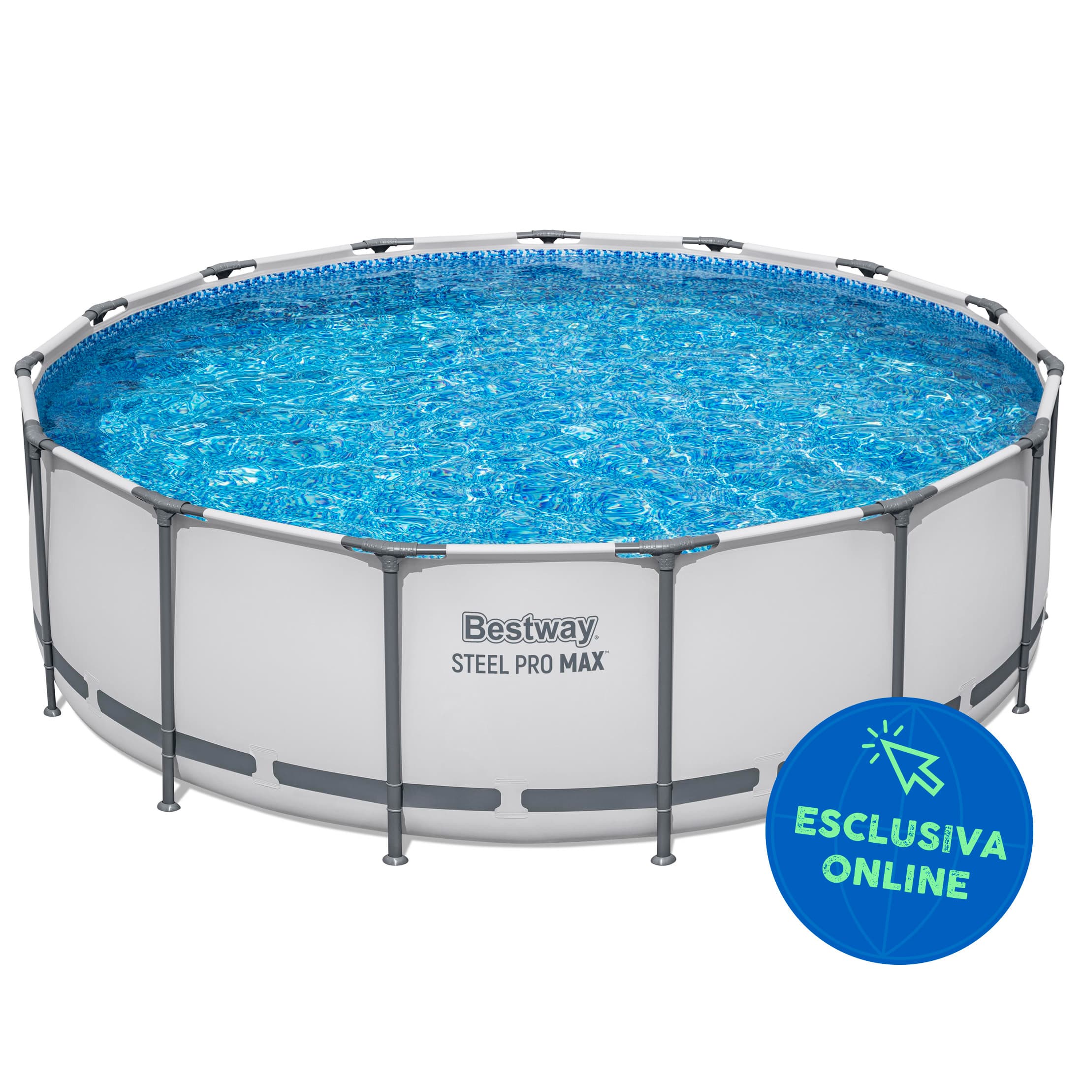 Piscine fuori terra Piscina solo struttura grigio chiaro - 457x122 cm Bestway 1