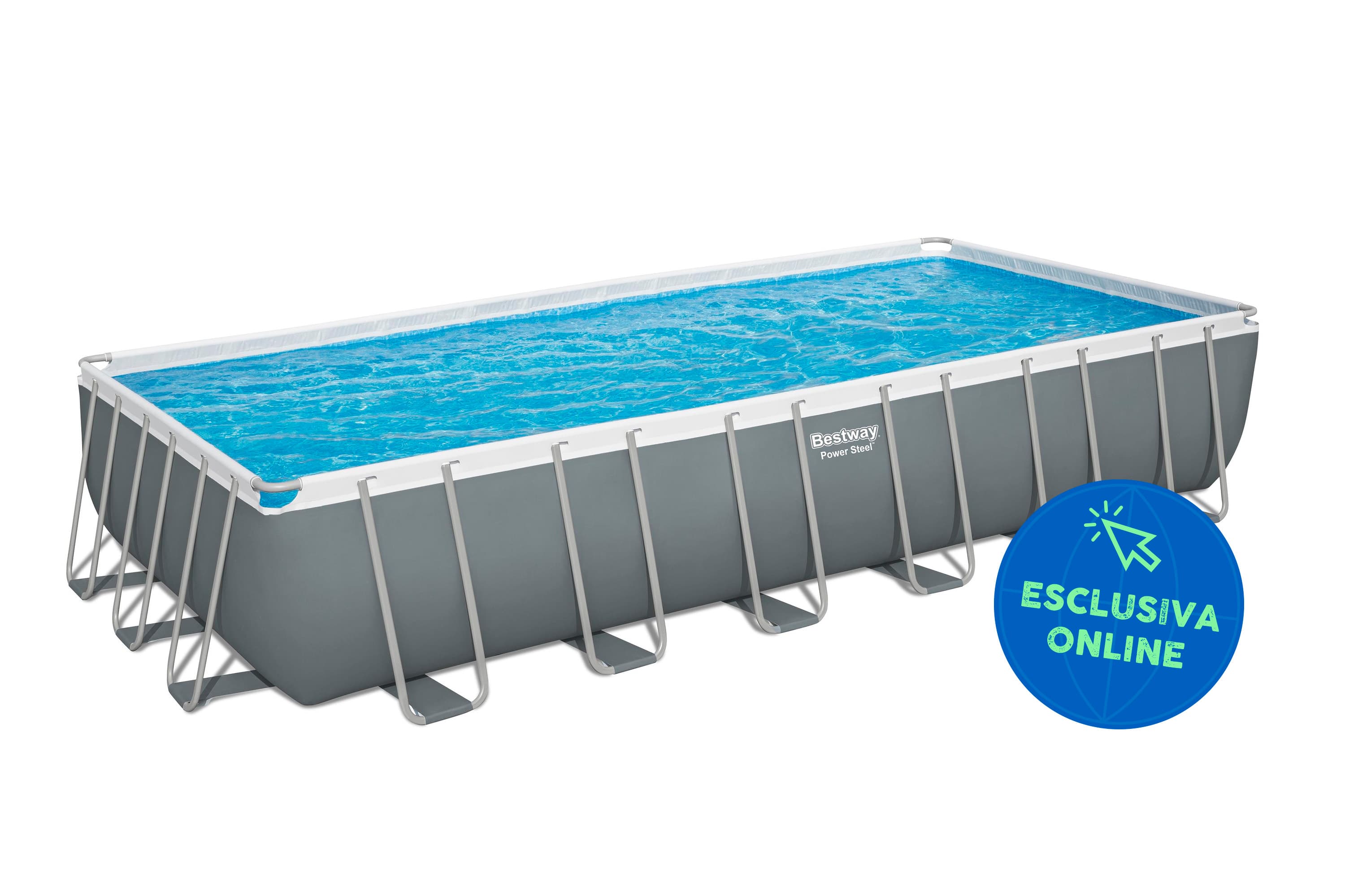 Piscine fuori terra Piscina solo struttura grigio scuro - 732x366x132 cm Bestway 1