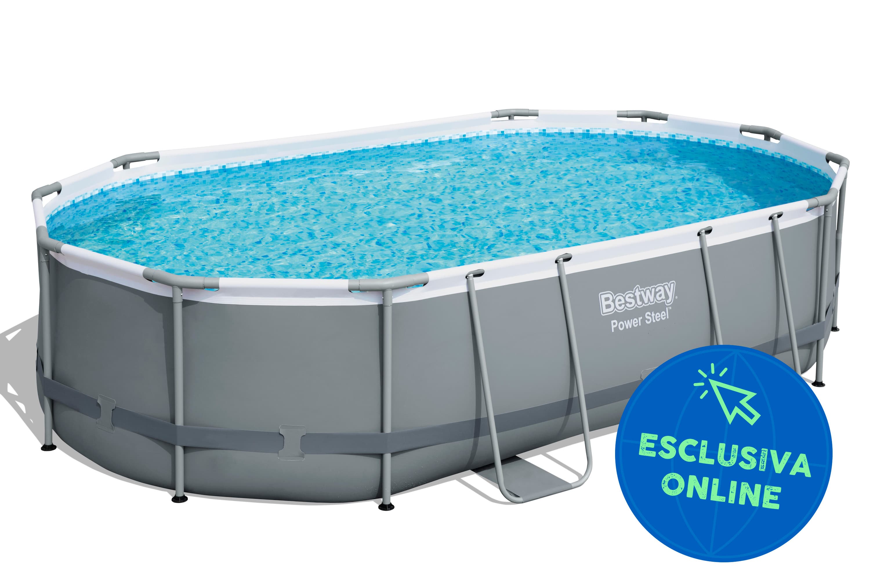 Piscine fuori terra Piscina solo struttura grigio scuro - 488x305x107 cm Bestway 1