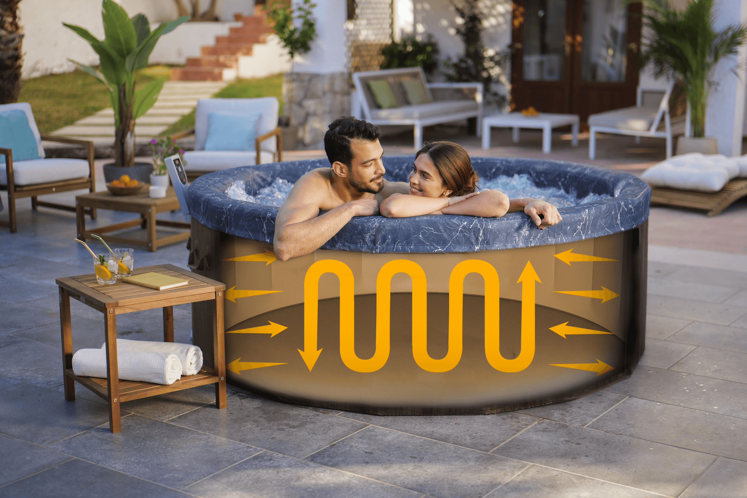 Idromassaggi gonfiabili Lay-Z-Spa Idromassaggio semirigido Toronto AirJet Plus 5-7 persone Bestway 5