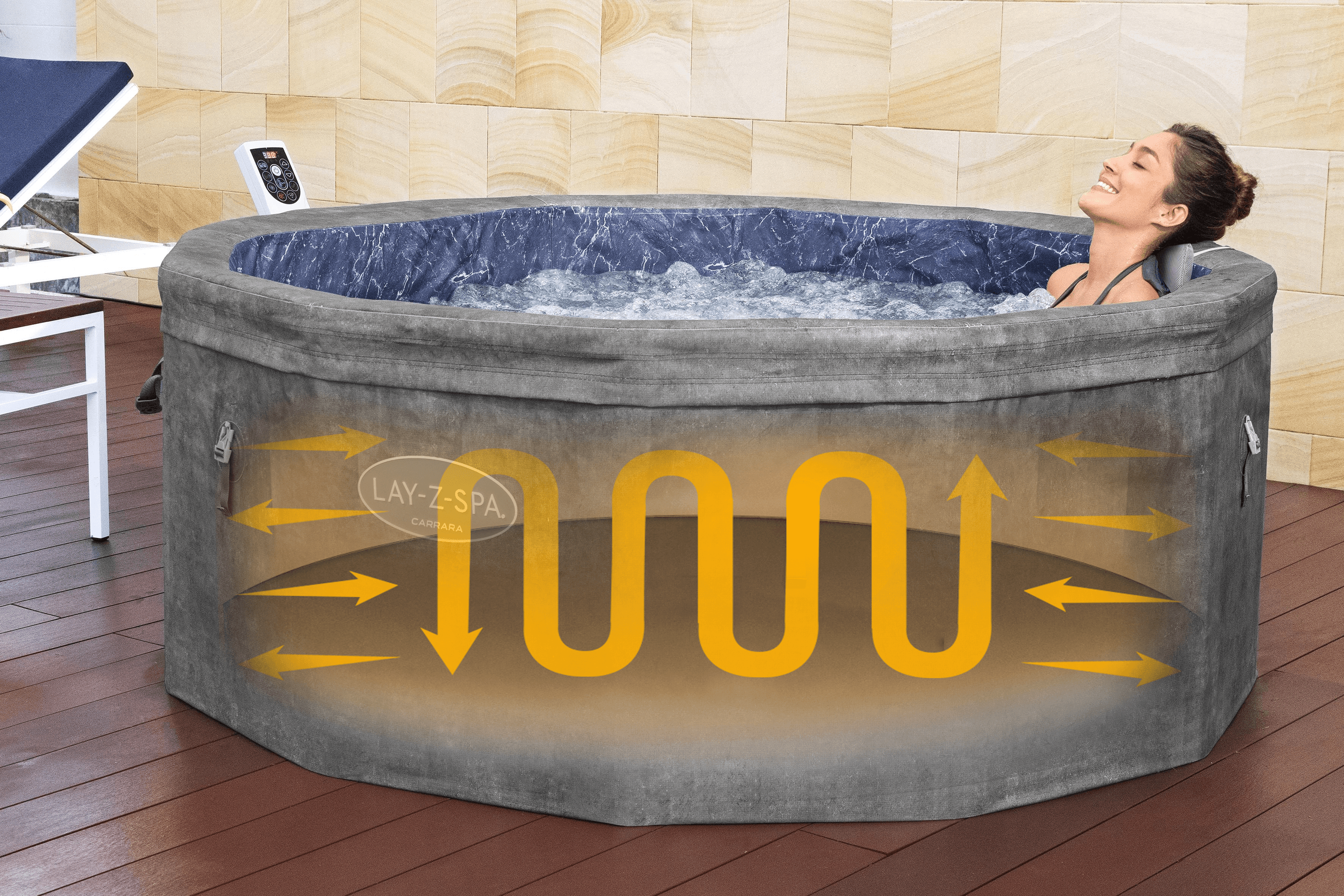 Idromassaggi gonfiabili Lay-Z-Spa Idromassaggio semirigido Lay-Z-Spa Paris AirJet Plus 4-6 persone Bestway 5