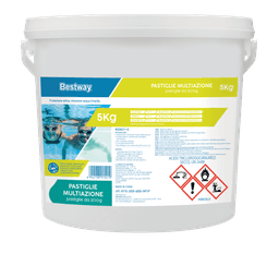 Trattamento chimico dell'acqua Pastiglie multiazione da 200 g, 5 Kg Bestway 1