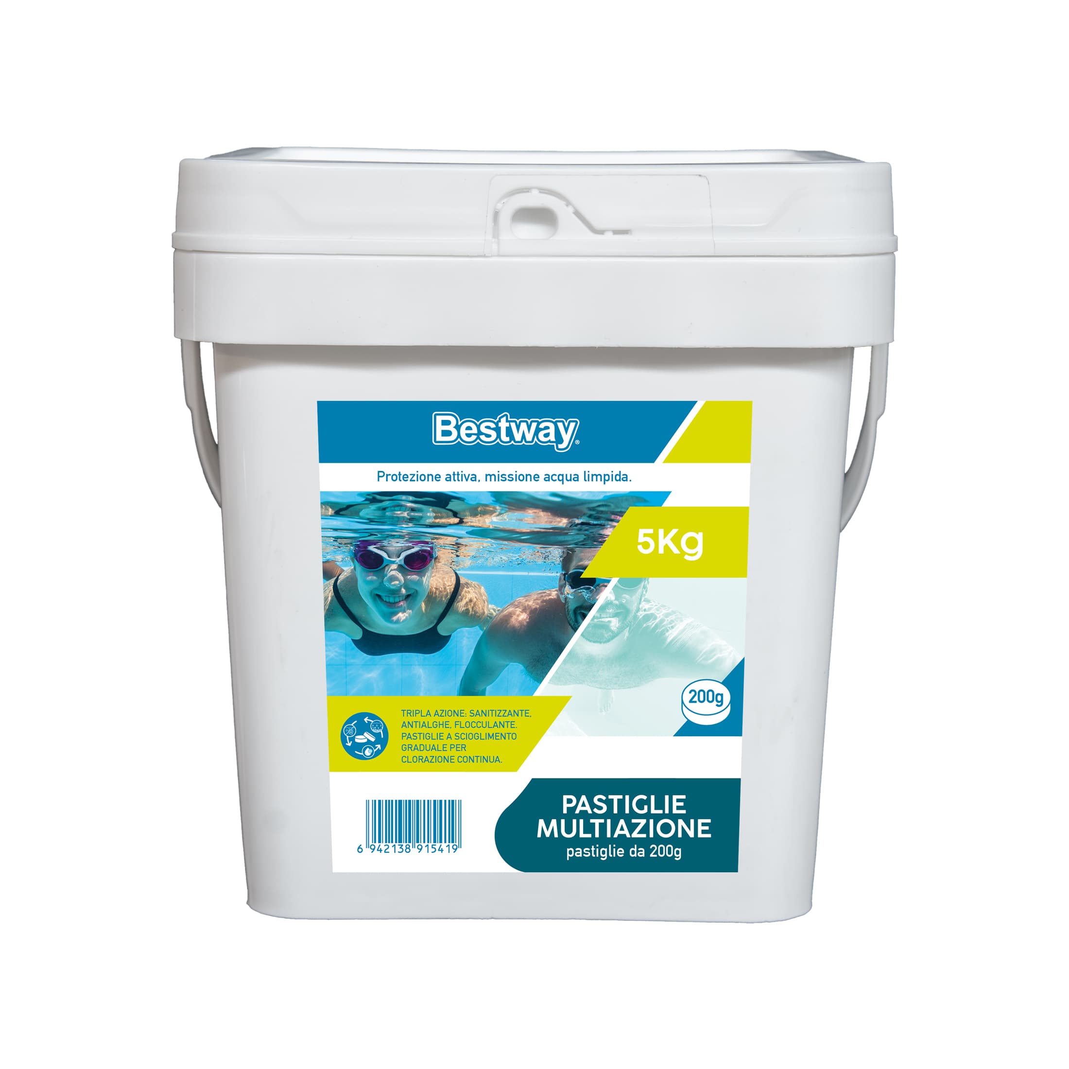 Trattamento chimico dell'acqua Pastiglie Multiazione da 200 g (5 kg) Bestway 1