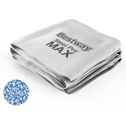 Ricambi Piscine e Spa Liner di ricambio per piscina Steel Pro Max rotonda da 427x107 cm grigio chiaro Bestway 1