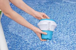 Trattamento chimico dell'acqua Dosatore per cloro galleggiante con guanto Chemguard Bestway 2