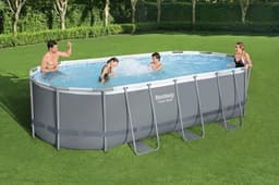 Piscine fuori terra Set piscina grigio da 549x274x122 cm Bestway 3