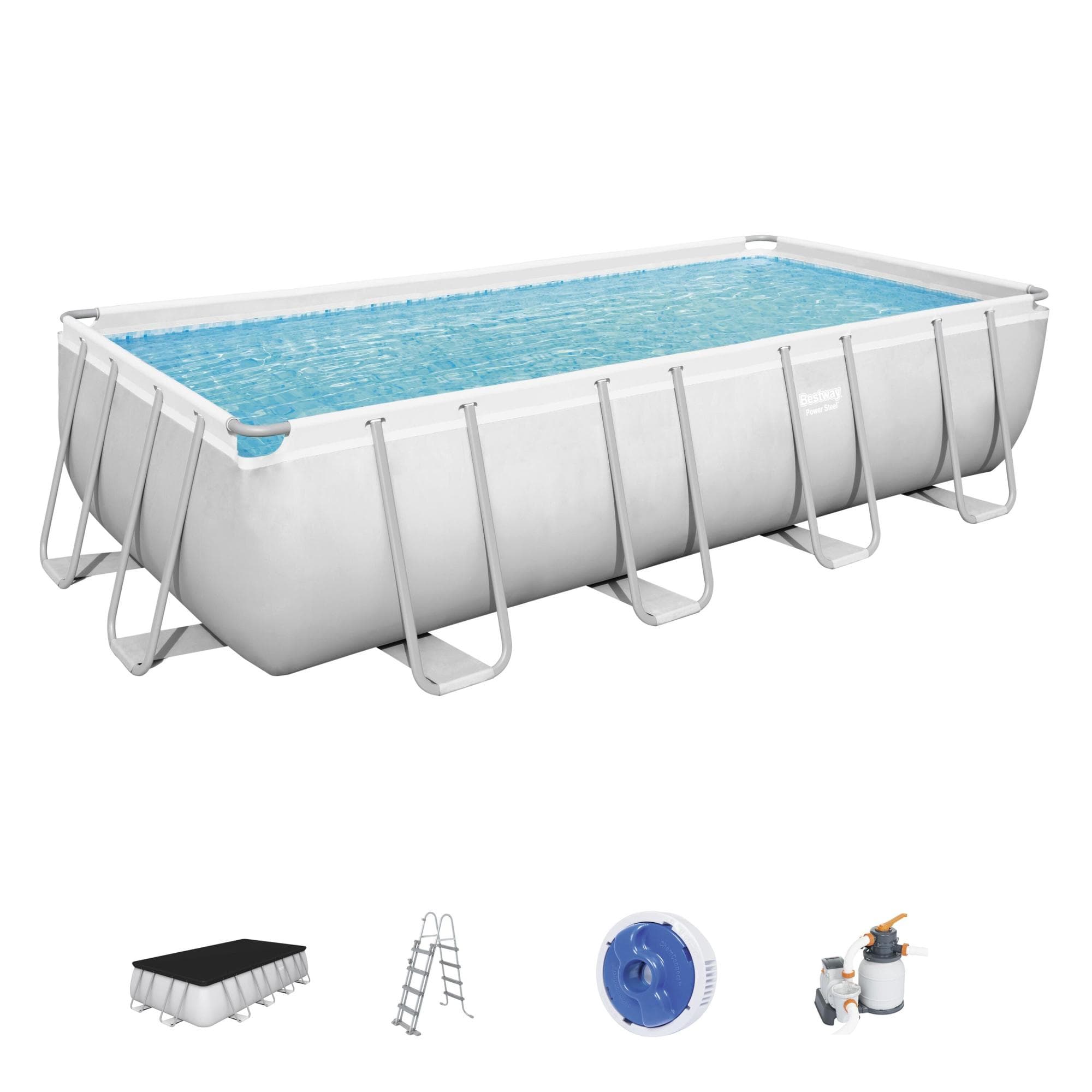 Piscine fuori terra Set piscina grigio chiaro da 549x274x122 cm Bestway 1