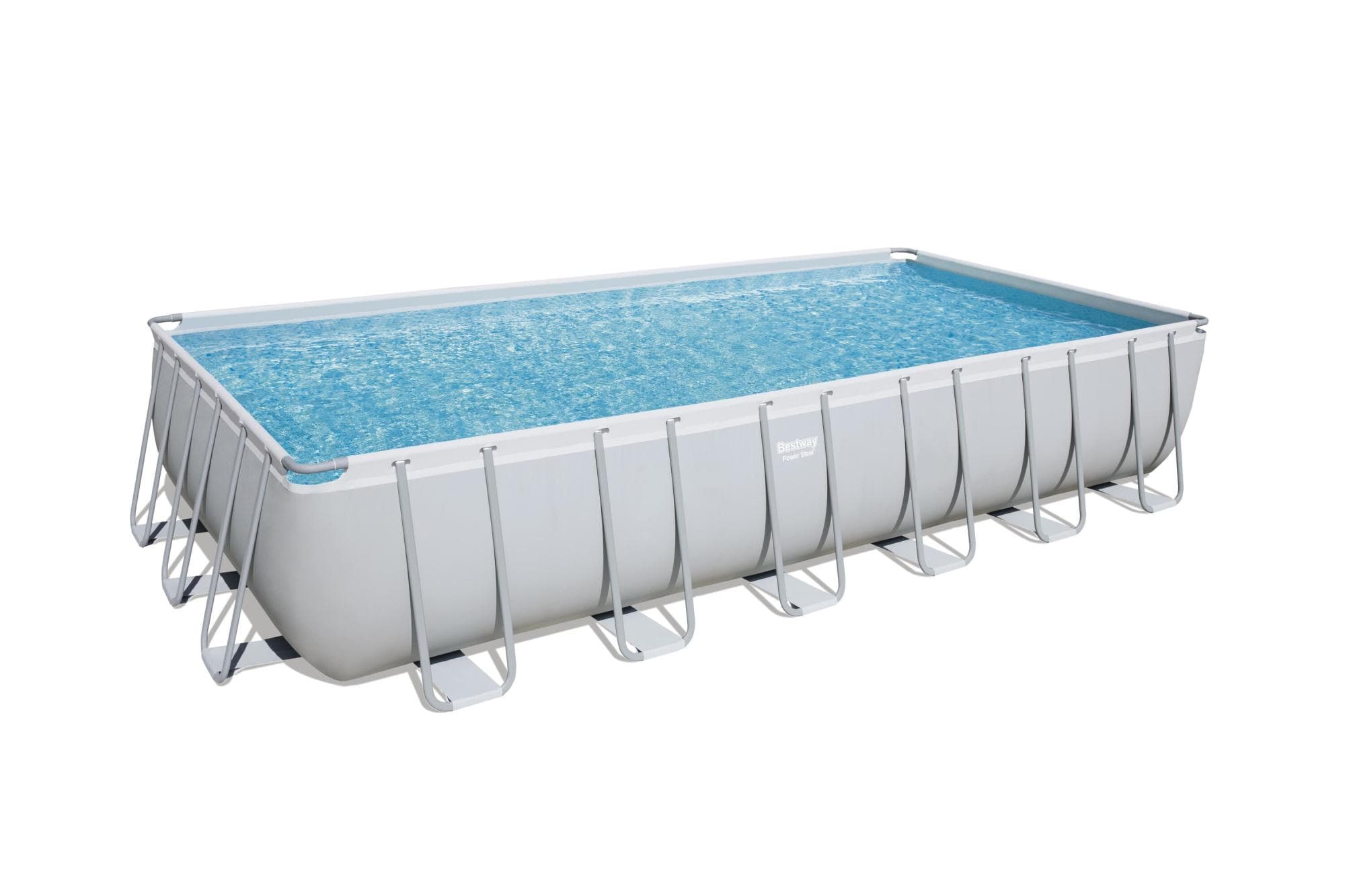 Piscine fuori terra Set piscina da 732x366x132 cm grigio chiaro Bestway 2