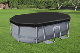 Coperture e Tappetini Copertura ovale per piscina da 300x200x84 cm Bestway 3