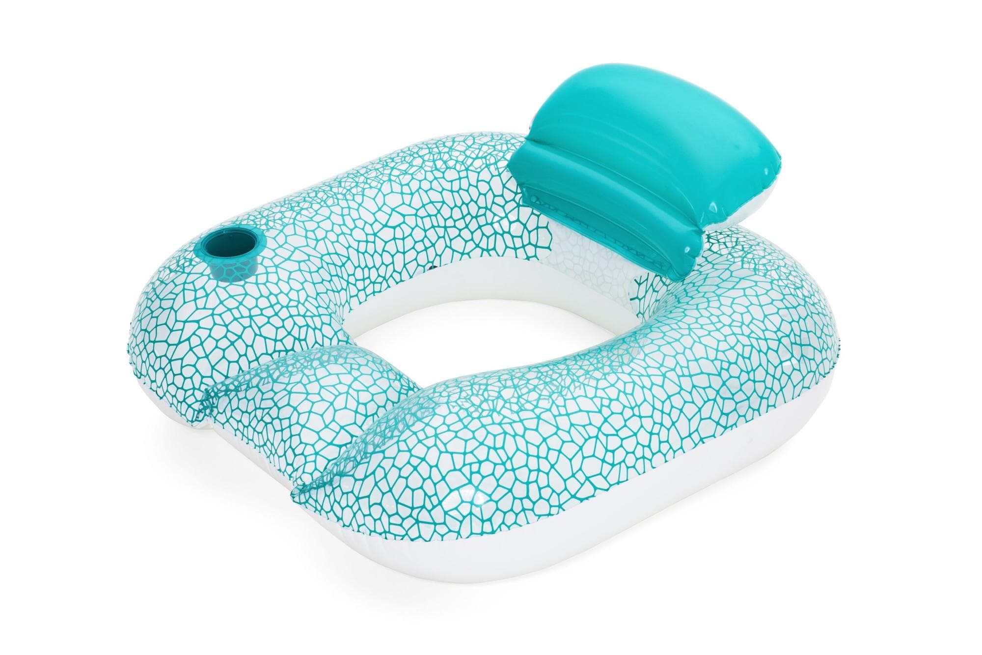 Giochi & divertimento Goditi il relax in acqua con la ciambella con sedile gonfiabile Flip-Pillow. Design ergonomico e comodo supporto per un comfort ideale in piscina o al mare. Bestway 1