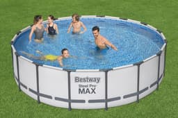 Piscine fuori terra Set piscina da 488x122 cm grigio chiaro Bestway 7