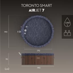 Idromassaggi gonfiabili Lay-Z-Spa Idromassaggio semirigido Lay-Z-Spa Toronto AirJet 5-7 persone Bestway 5