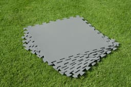 Accessori Piscine e Spa Tappeto sotto piscina fuori terra protettivo e componibile da 50x50 cm grigio Bestway 5