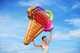 Gonfiabili mare per adulti Materassino gonfiabile Ice Cream Bestway 2