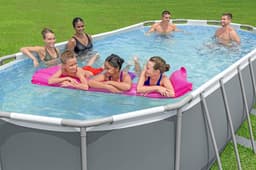 Piscine fuori terra Piscina solo struttura da 488x244x122 cm grigio scuro Bestway 5