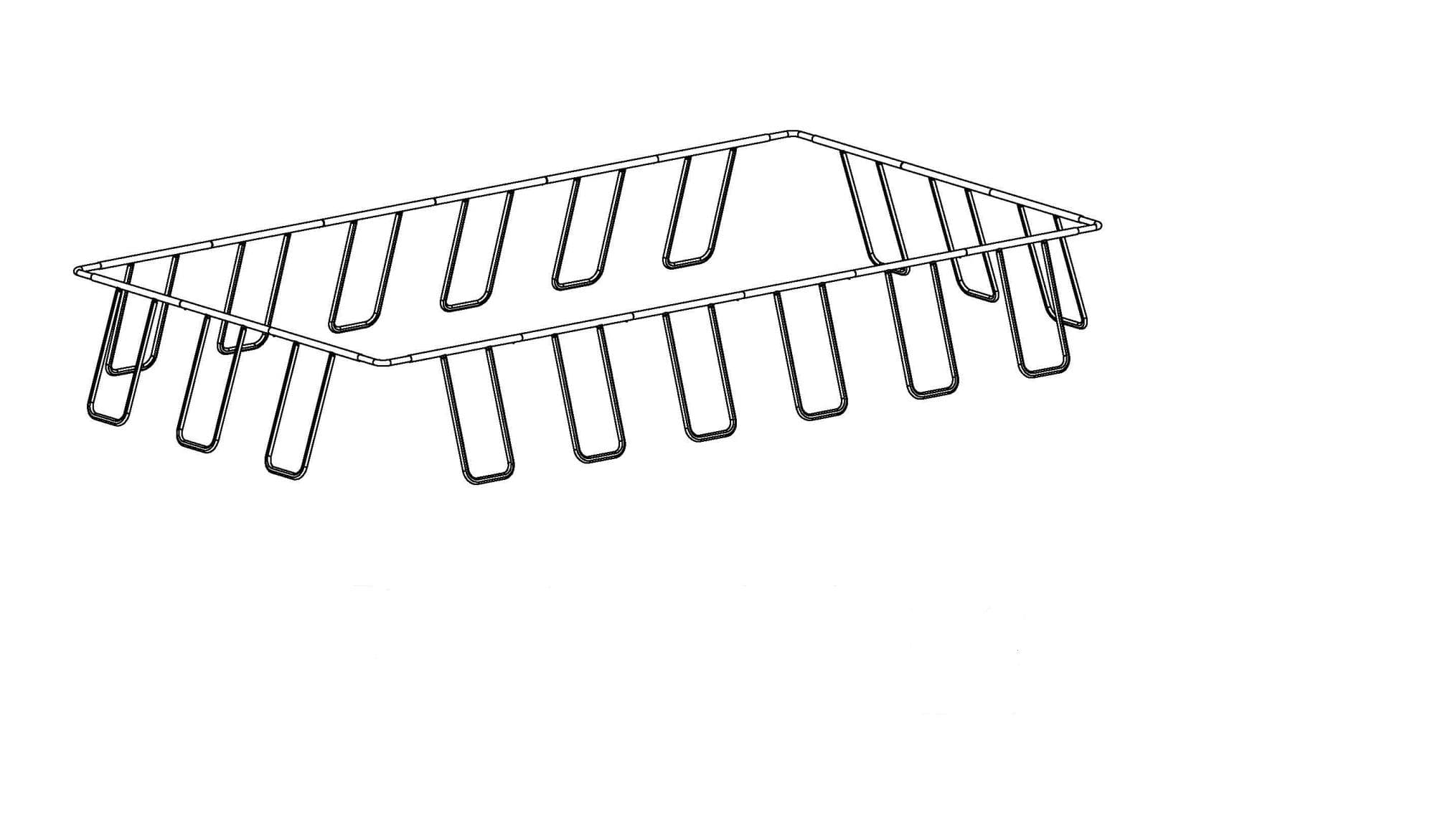 24' x 12' x 52"/7.32m x 3.66m x 1.32m Rectangular Pool complete Frame(1/2)