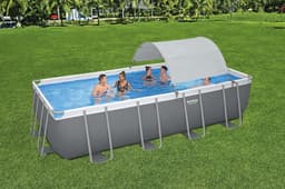 Coperture e Tappetini Tenda parasole per piscine fuori terra rettangolari e ovali Bestway 2