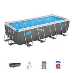 Piscine fuori terra Set piscina da 488x244x132 cm grigio Bestway 1