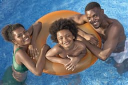 Piscine fuori terra Piscina base struttura e liner rettangolare Power Steel da 404x201x100 cm effetto rattan grigio Bestway 4
