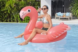 Gonfiabili mare per adulti Cavalcabile da piscina Flamenco Flamingo Bestway 5