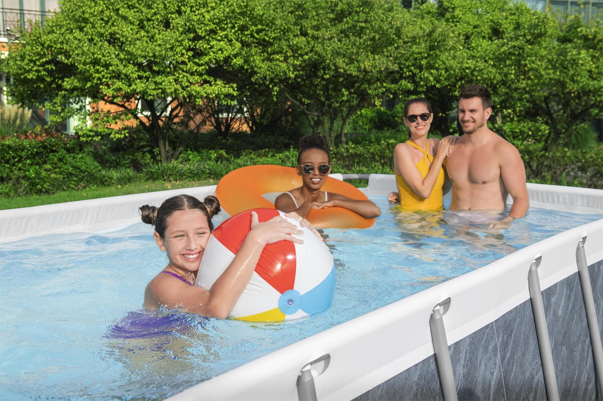 Piscine fuori terra Piscina solo struttura effetto marmo - 412x201x122 cm Bestway 4