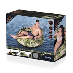 Gonfiabili mare per adulti Ciambella gonfiabile con schienale Camo Bestway 7