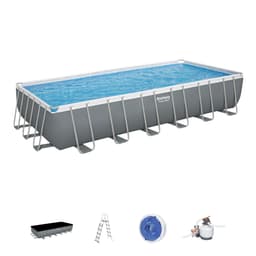 Piscine fuori terra Set piscina da 732x366x132 cm grigio scuro Bestway 1