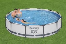 Piscine fuori terra Set piscina da 366x76 cm grigio chiaro Bestway 3
