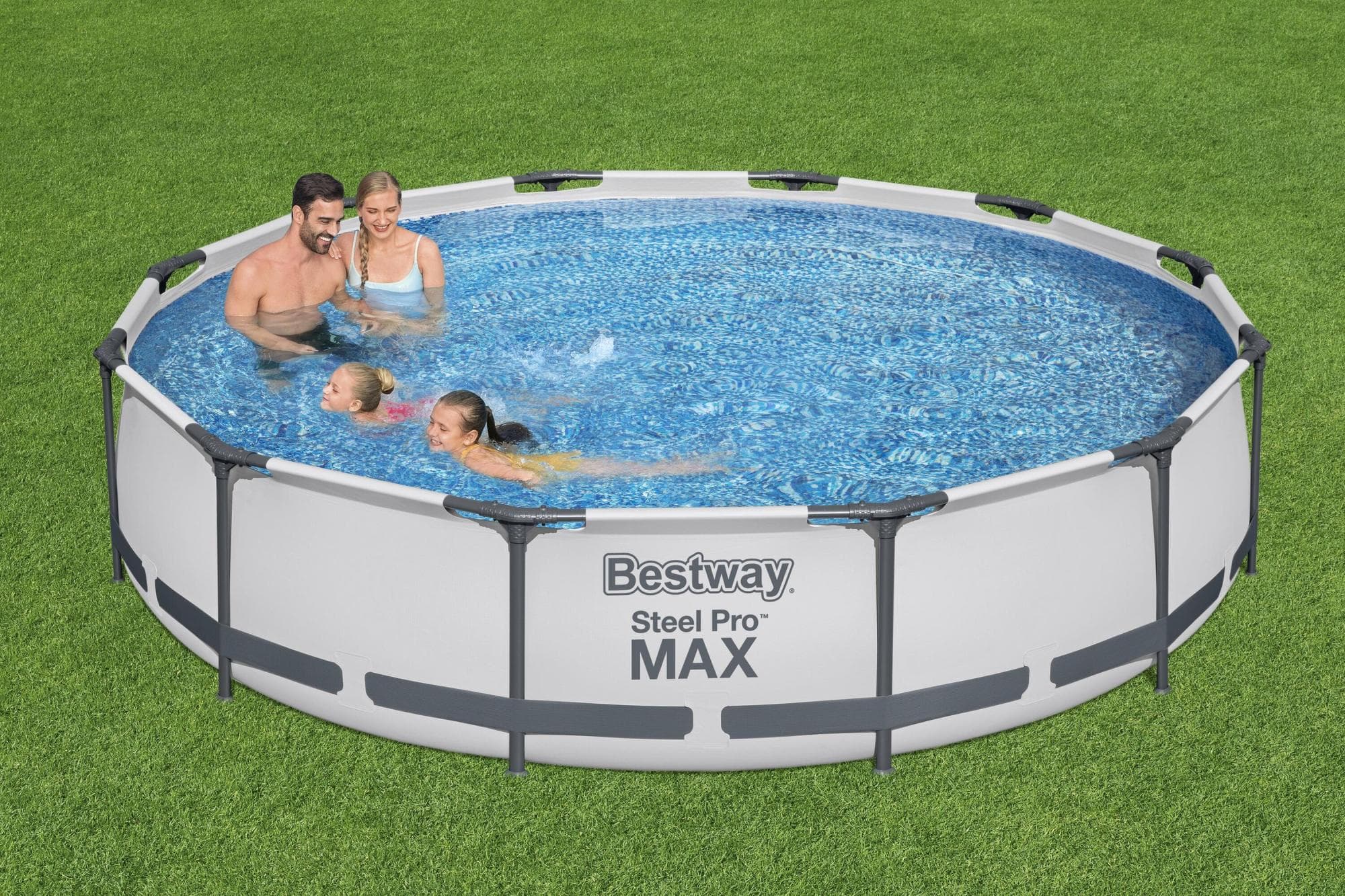 Piscine fuori terra Set piscina da 366x76 cm grigio chiaro Bestway 3