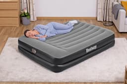 Materassi gonfiabili Materasso  gonfiabile matrimoniale nero da 203x152x46 cm Bestway 2