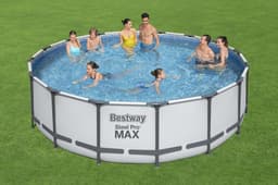 Piscine fuori terra Set piscina da 488x122 cm grigio chiaro Bestway 3
