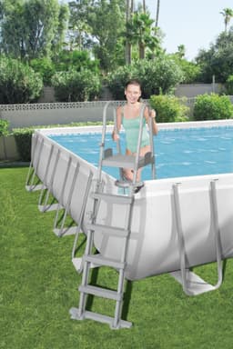 Piscine fuori terra Set piscina da 956x488x132 cm grigio chiaro Bestway 7