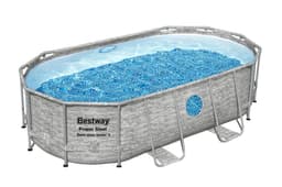 Piscine fuori terra Set piscina da 427x250x100 cm effetto rattan Bestway 2
