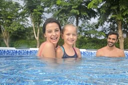 Piscine fuori terra Set piscina fuori terra rotonda Steel Pro MAX da 427x84 cm grigio chiaro Bestway 5
