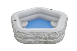 Giochi gonfiabili per bambini Piscina gonfiabile TruPrint effetto pietra da 213x206x53 cm Bestway 1