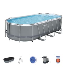 Piscine fuori terra Set piscina grigio da 549x274x122 cm Bestway 1