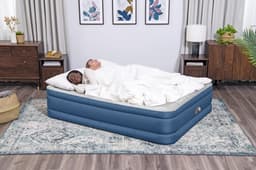 Materassi gonfiabili Materasso gonfiabile matrimoniale da 203x152x46 cm blu Bestway 3