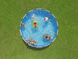 Piscine fuori terra Piscina solo struttura grigio chiaro - 427x122 cm Bestway 5