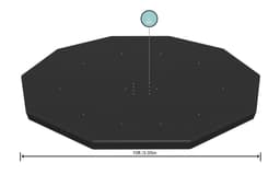 Coperture e Tappetini Copertura per piscina rotonda da 305 cm Bestway 1