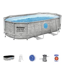 Piscine fuori terra Set piscina da 427x250x100 cm effetto rattan Bestway 1