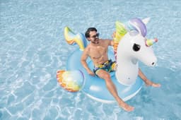 Gonfiabili mare per adulti Cavalcabile da piscina extralarge Unicorno Bestway 4