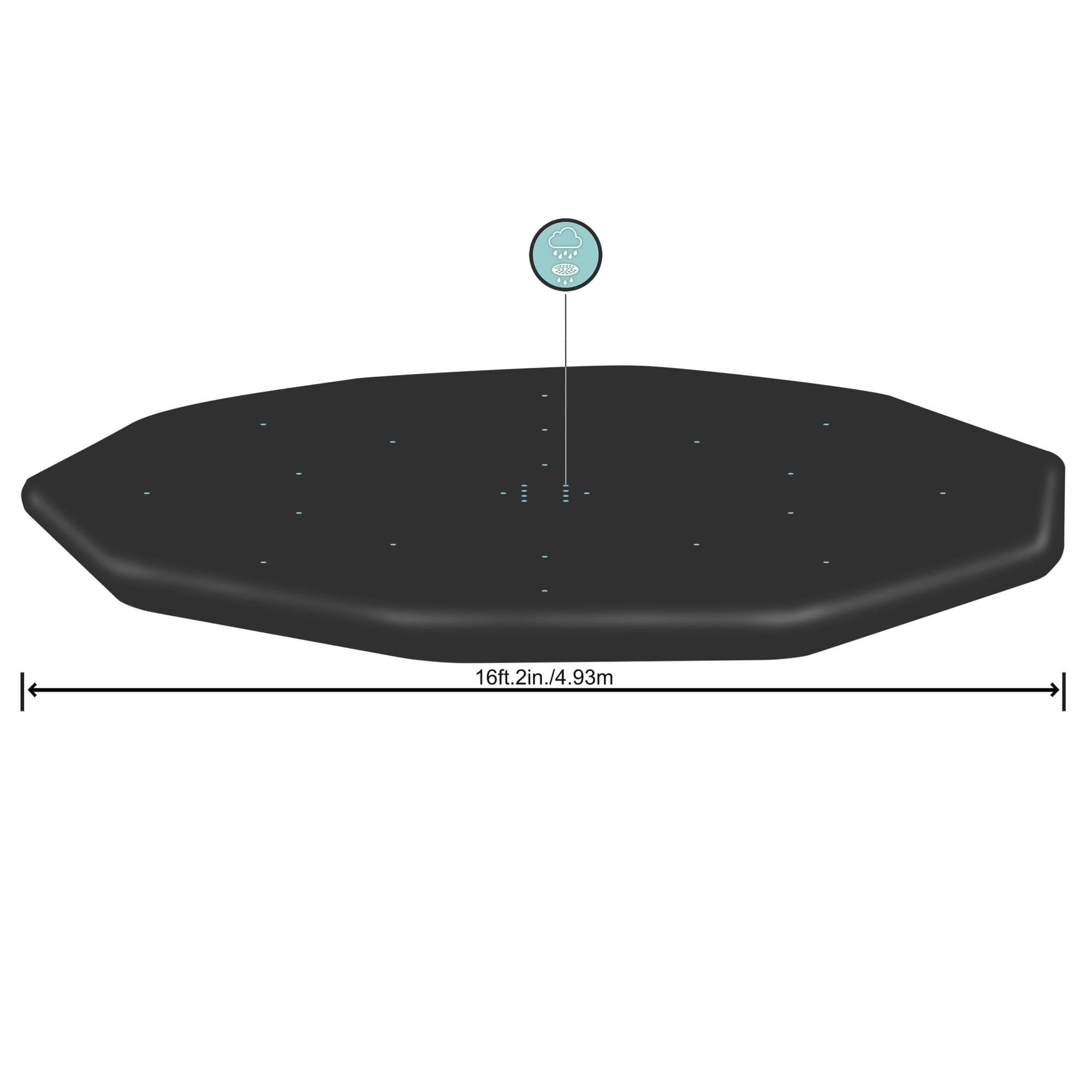 Coperture e Tappetini Copertura per piscina rotonda da 488 e 457 cm Bestway 1