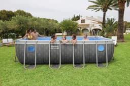 Piscine fuori terra Set piscina da 488x244x132 cm grigio Bestway 3