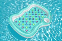 Gonfiabili mare per adulti Materassino gonfiabile a 2 posti Summer Color con porta oggetti Bestway 3