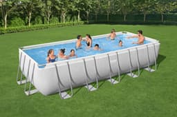 Piscine fuori terra Set piscina da 640x274x132 cm grigio chiaro Bestway 3